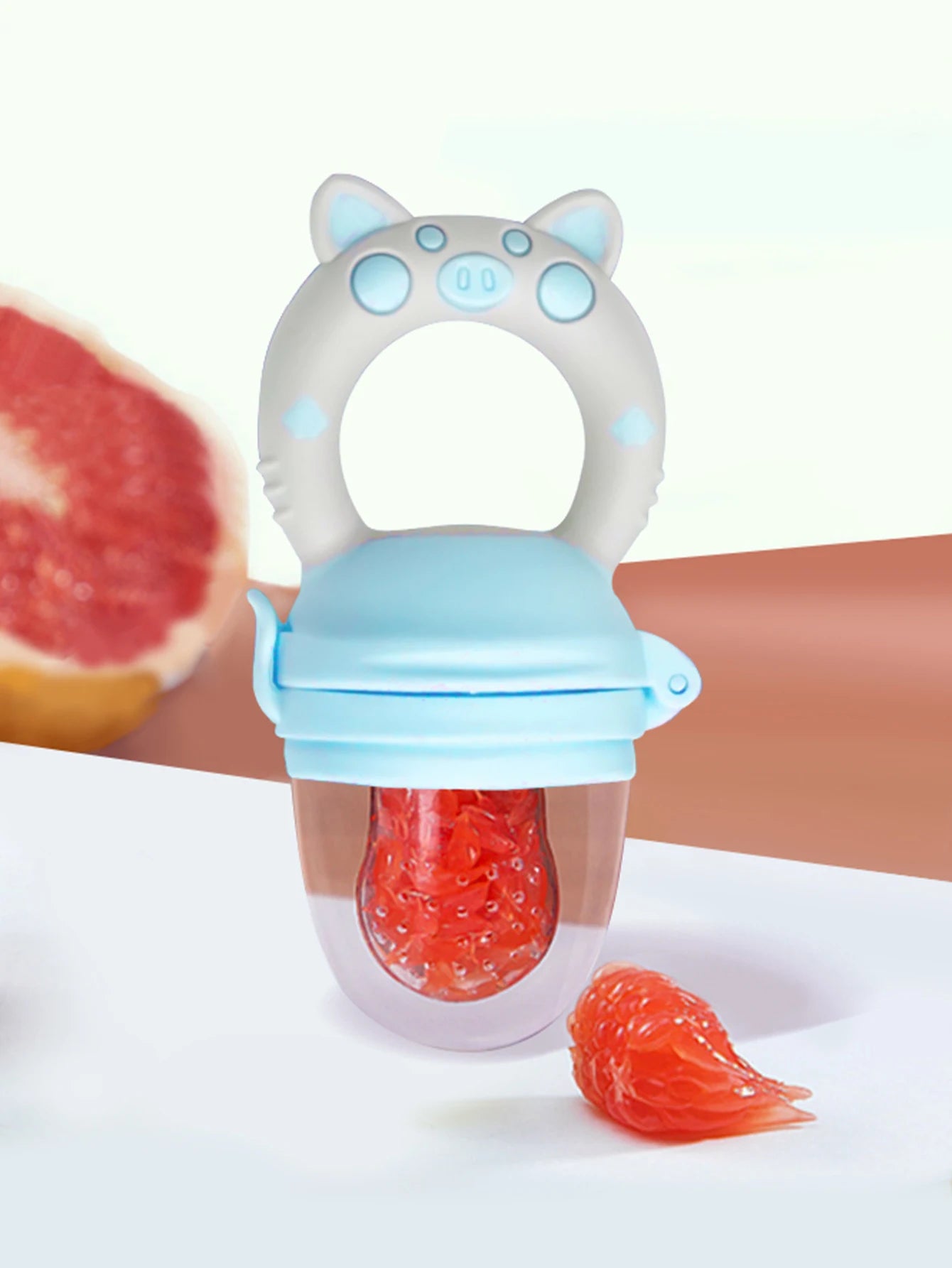 1 Pcs Baby Fruit Feeder Newborn Pacifier Fruit Food Feeding Cute Shape Baby Reborn Silicone Pacifiers For Babies Baby Toys